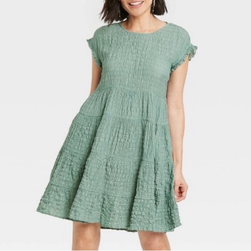 Babydoll Tiered Dress Medium